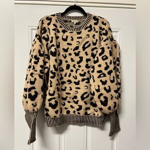 Jodifl Leopard Sweater size Large
